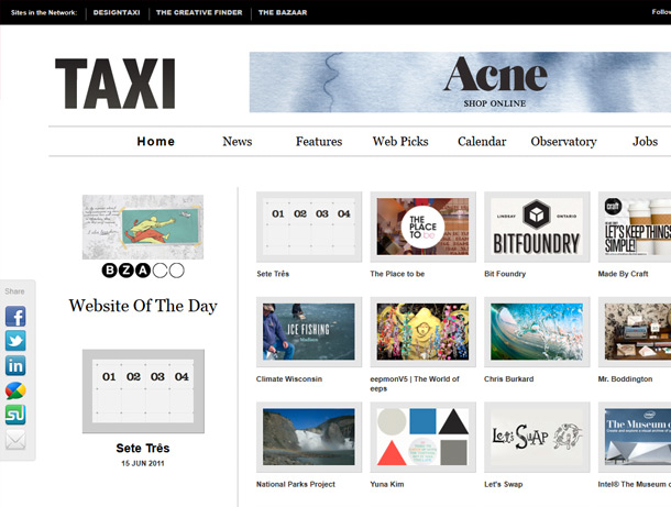 Design Taxi / Site of the Day