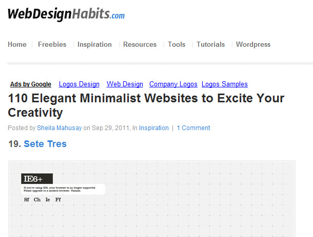 Web Design Habits