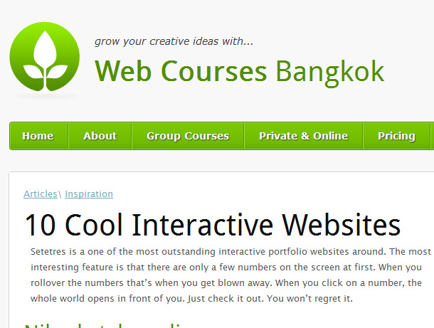 Web courses Bangkok