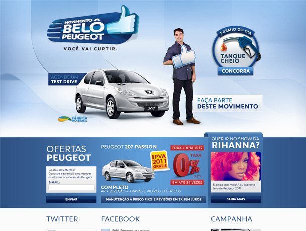 Peugeot / Belô Peugeot / Hotsite