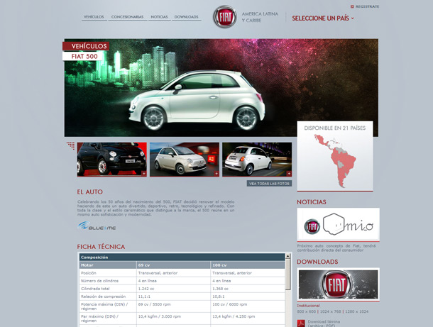 FIAT / Latin America / Website