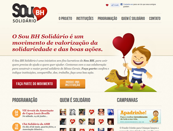 Sou BH / Solidário / Website